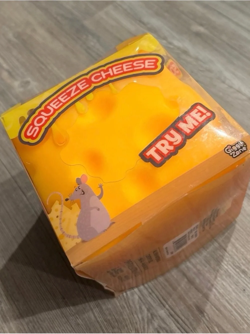Squeeze cheese sensory